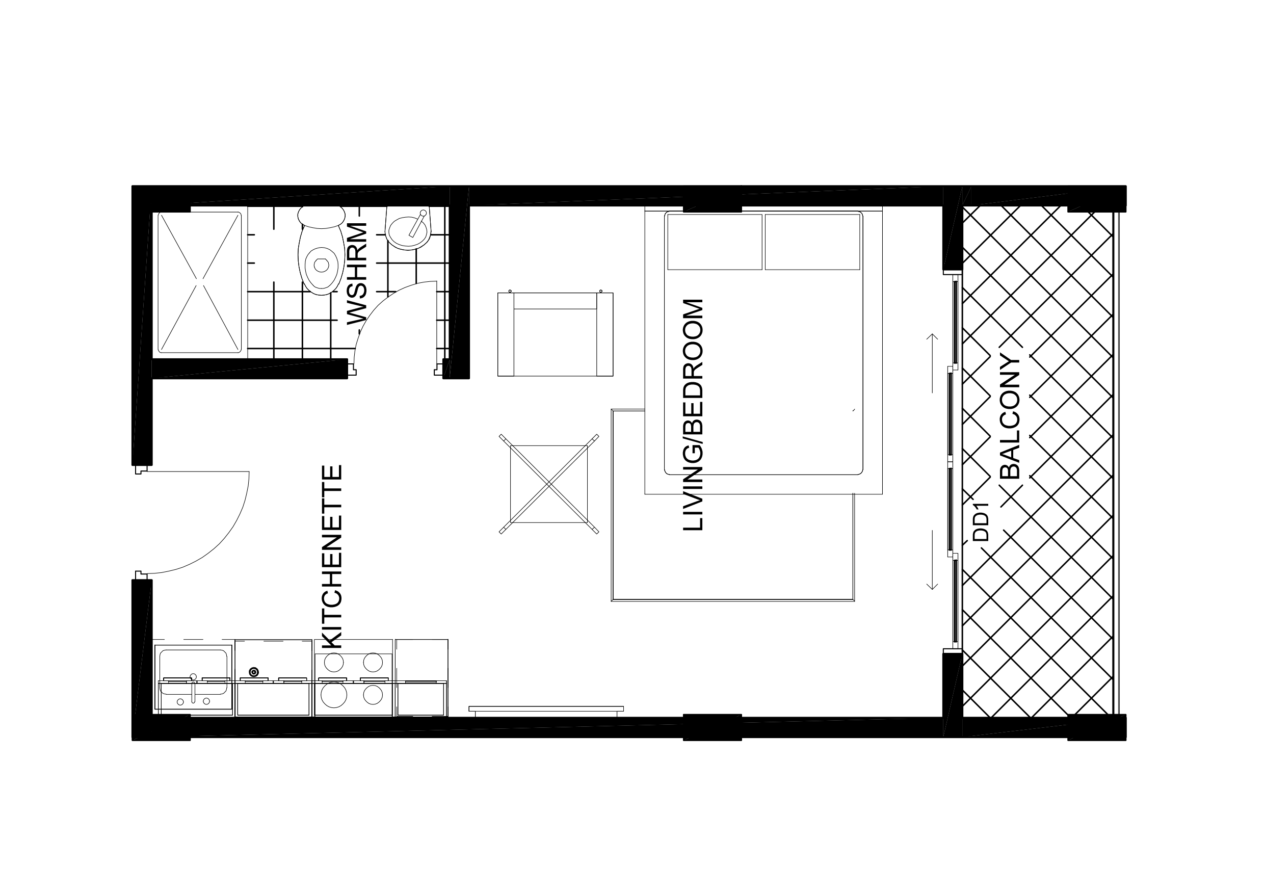 Studio Apartment Type C